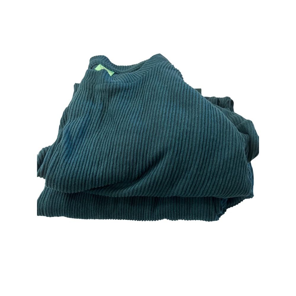 Honeydew Intimates Ribbed Pajama Set Teal Blue Long Sleeve Loungewear Medium